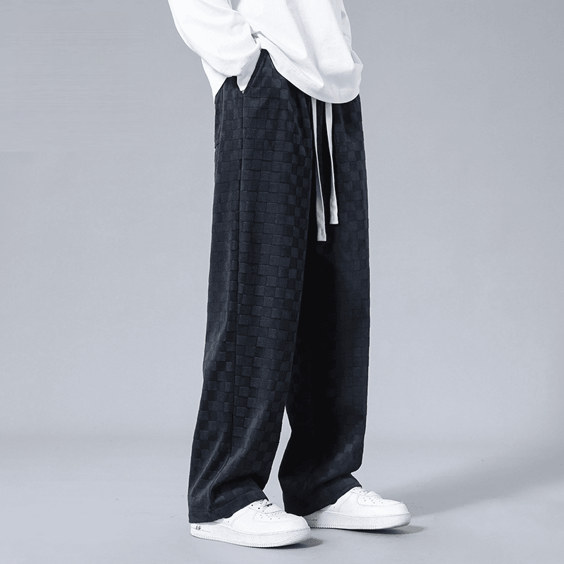 Lusso Corduroy Checkered Joggers