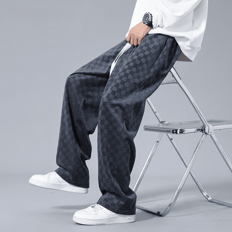 Lusso Corduroy Checkered Joggers